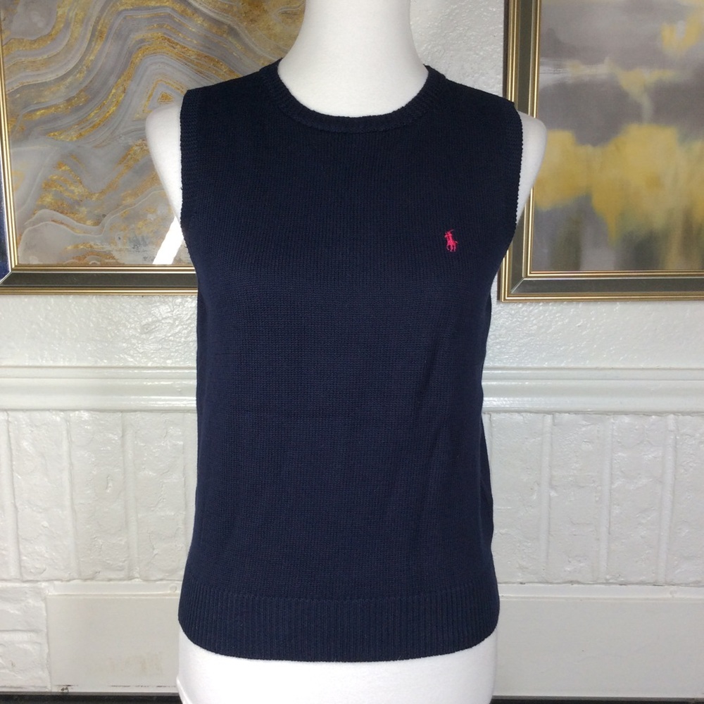 Ralph Lauren Golf Knit Cable Sweater Vest - Picture 1 of 8